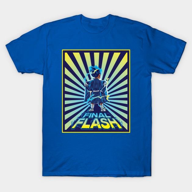 Dragonball Super Vegeta Final Flash Funny T-Shirt by FinalFormPrinting